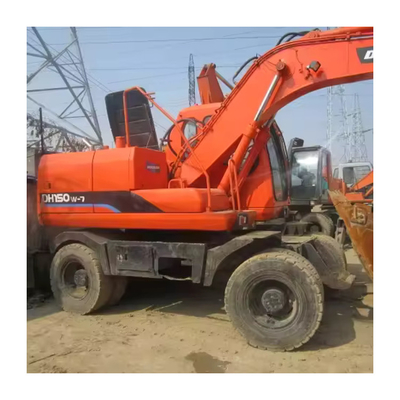 Escavatori a ruote usate Doosan DH150W-7 con pompa idraulica originale