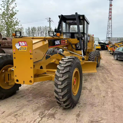 CAT140K Grader a Shanghai CATERPILLAR 140k di seconda mano con motore Cummins 17000 KG