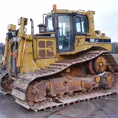 Bulldozer usato CAT D6r Crawler Originale Giappone D6r di seconda mano con Ripper