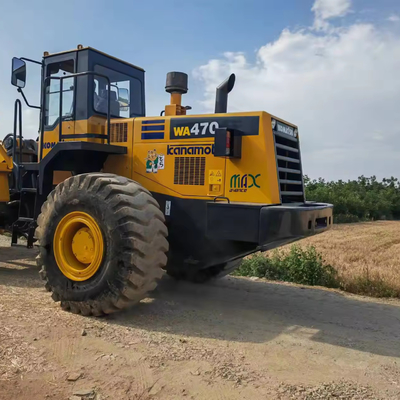 8 tonnellate carico nominale utilizzato Komatsu WA470-3 caricatore a ruote per le operazioni di magazzino