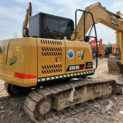 Sany SY95C di seconda mano 9,5 tonnellate Crawler Digger Escavatore con 0,4 Capacità di secchio