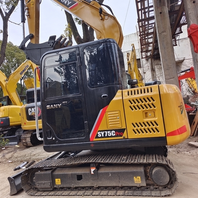 Sany SY75C SY60C Crawler Excavator con capacità di 0.65 secchi e motore ISUZU AU-4LE2X