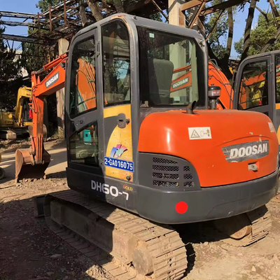 Capacità del secchio 0.2 Mini escavatori usati Doosan DH60-7 in ottime condizioni in Corea