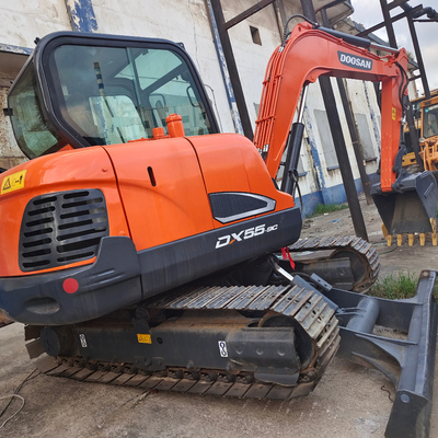 Miniescavatore usato Doosan Dx55-9c 1200 ore di lavoro e 0,21 Capacità del secchio 5,5 tonnellate