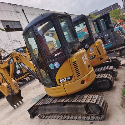 1200 ore di lavoro Escavatori 303Cr usati CAT 303.5E Miniescavatori 3,5 tonnellate con accessori