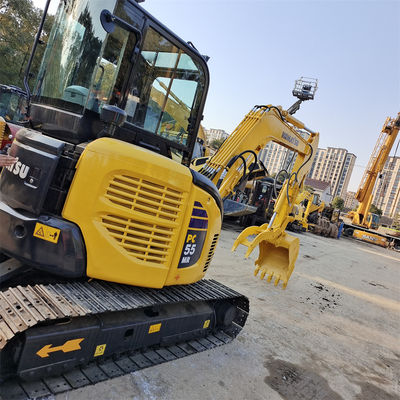 Usato 5.5TONS Excavator vendita PC55 di seconda mano Komatsu Earth Mini Escavator con 28.5KW