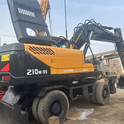 Ottima condizione Hyundai 210W-9 Excavator a ruote usate Profondità massima di scavo 6810MM