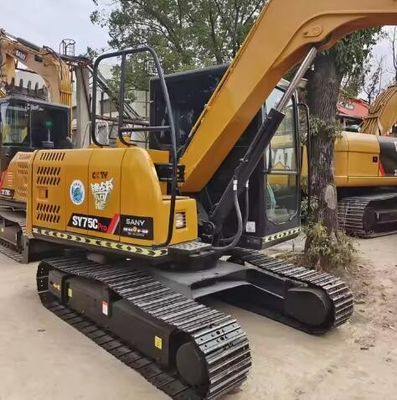 SY95C di seconda mano Sany 9,5 tonnellate Crawler Digger escavatore con pompa idraulica ORIGINALE