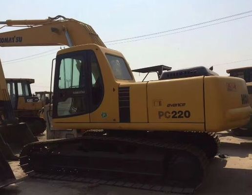 Giappone usato 22 tonnellate escavatori PC220-6 di seconda mano Komatsu escavatori con 1 CBM secchio